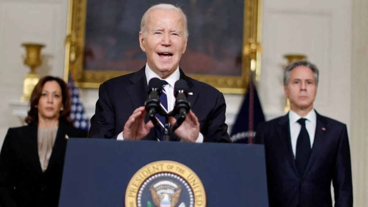 "We stand with Israel," Biden vowed. "We stand with Israel," Biden vowed.