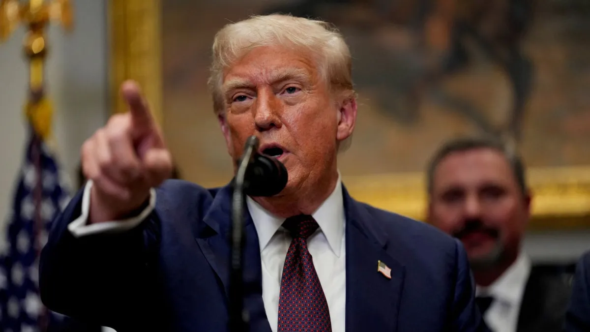 Trump at the White House on Thursday