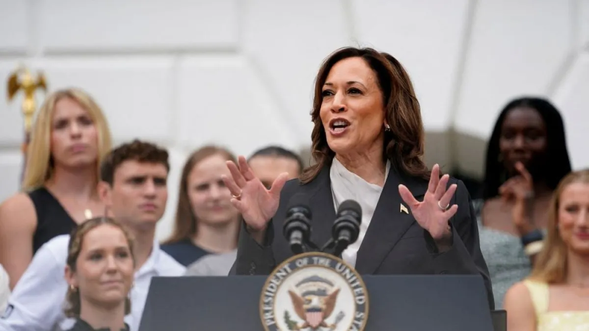 Harris at the White House on Monday