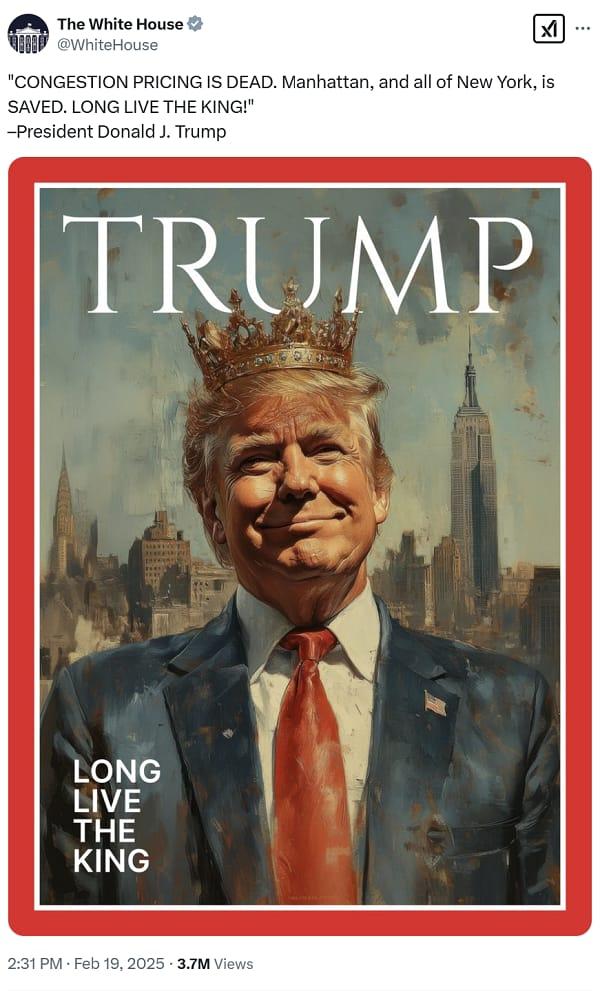 tweet-trump-congresion-parking-nyc-02192025-600
