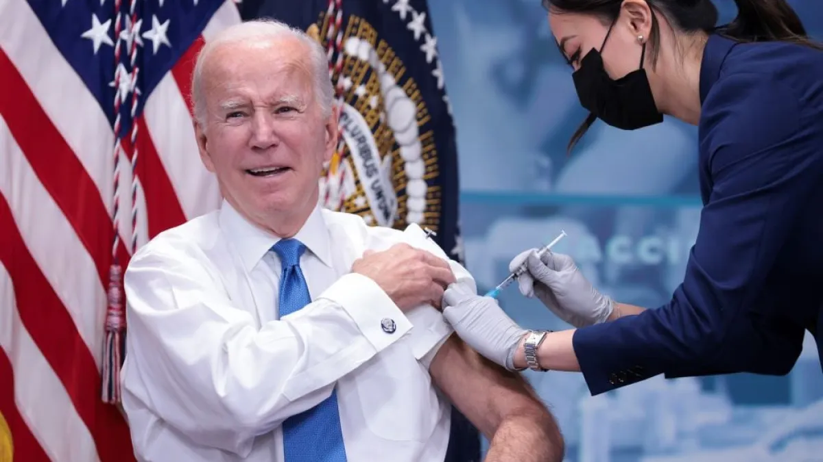 Biden gets his booster.
