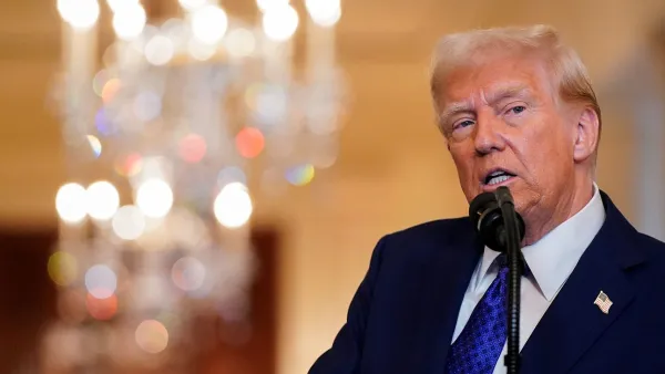 Trump spoke to reporters Wednesday.