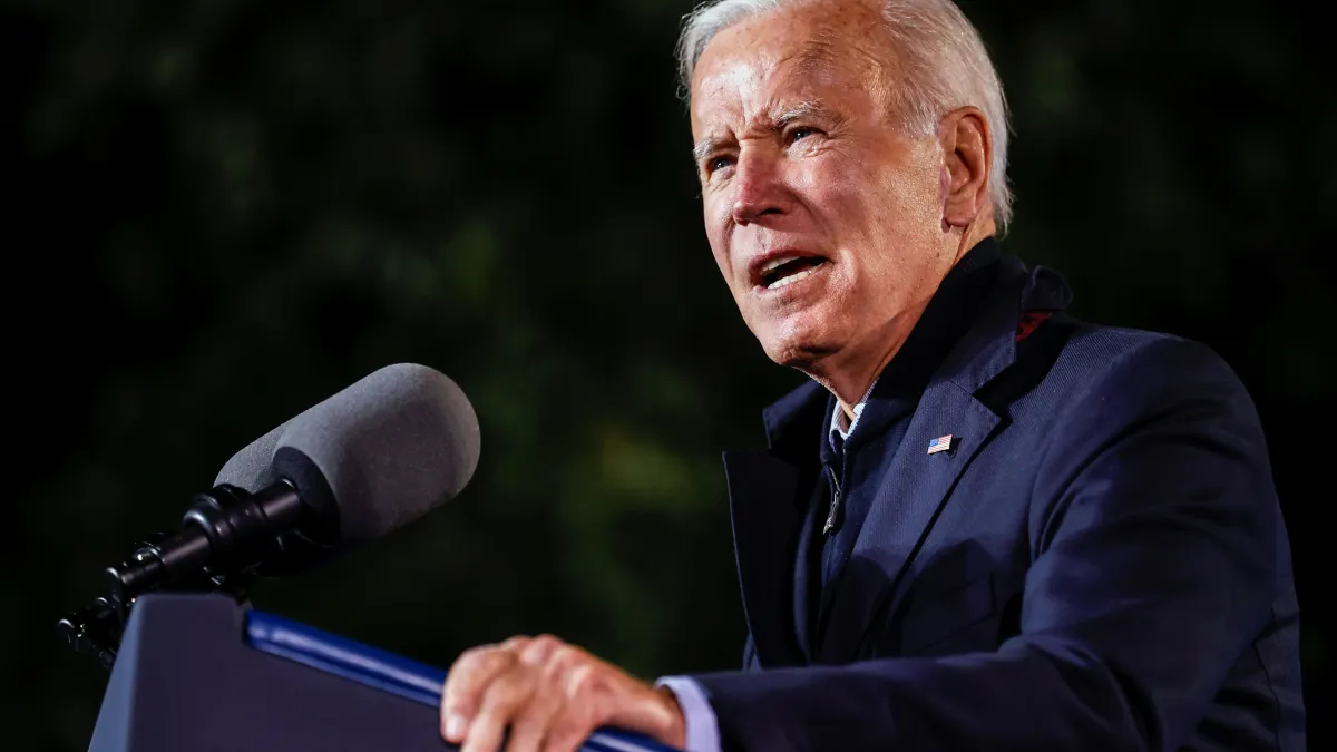 President Biden campaigns for Terry McAuliffe in Virginia