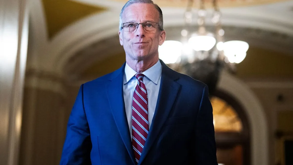 Senate Majority Leader John Thune (Tom Williams/CQ Roll Call/Sipa USA)