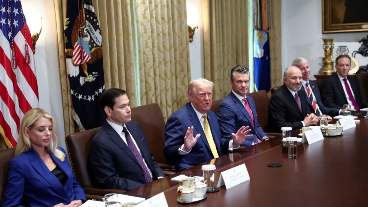 Trump held forth for nearly two hours. Trump held forth for nearly two hours.