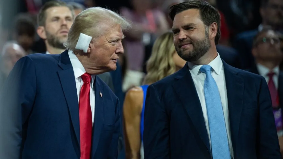 Trump and Vance at the Republcian National Convention Trump and Vance at the Republcian National Convention