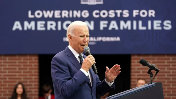 Biden during his visit to Irvine Valley Community College, in Irvine, California