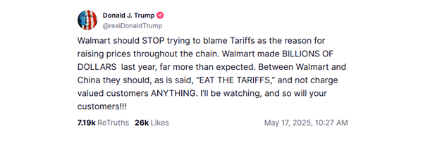 Trump post