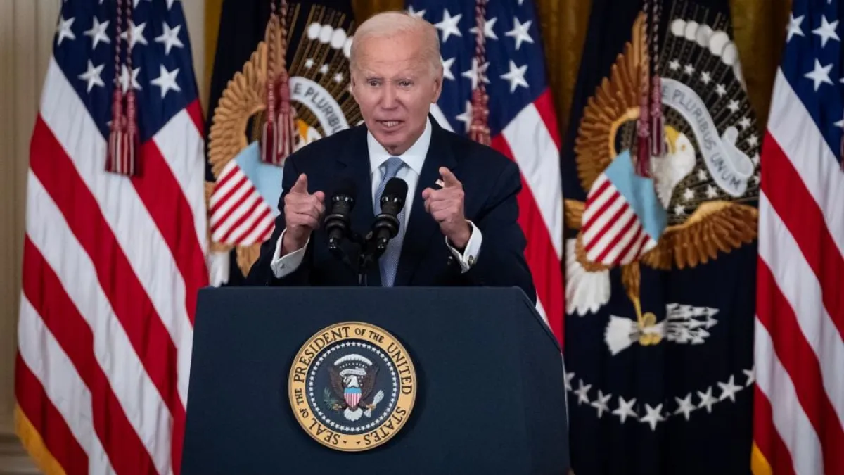Biden at a White House event Tuesday.