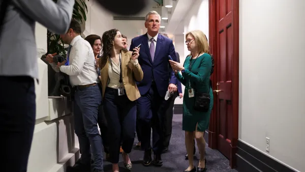 House Speaker Kevin McCarthy (R-CA) walks following a closed door meeting on Captiol Hill in Washington