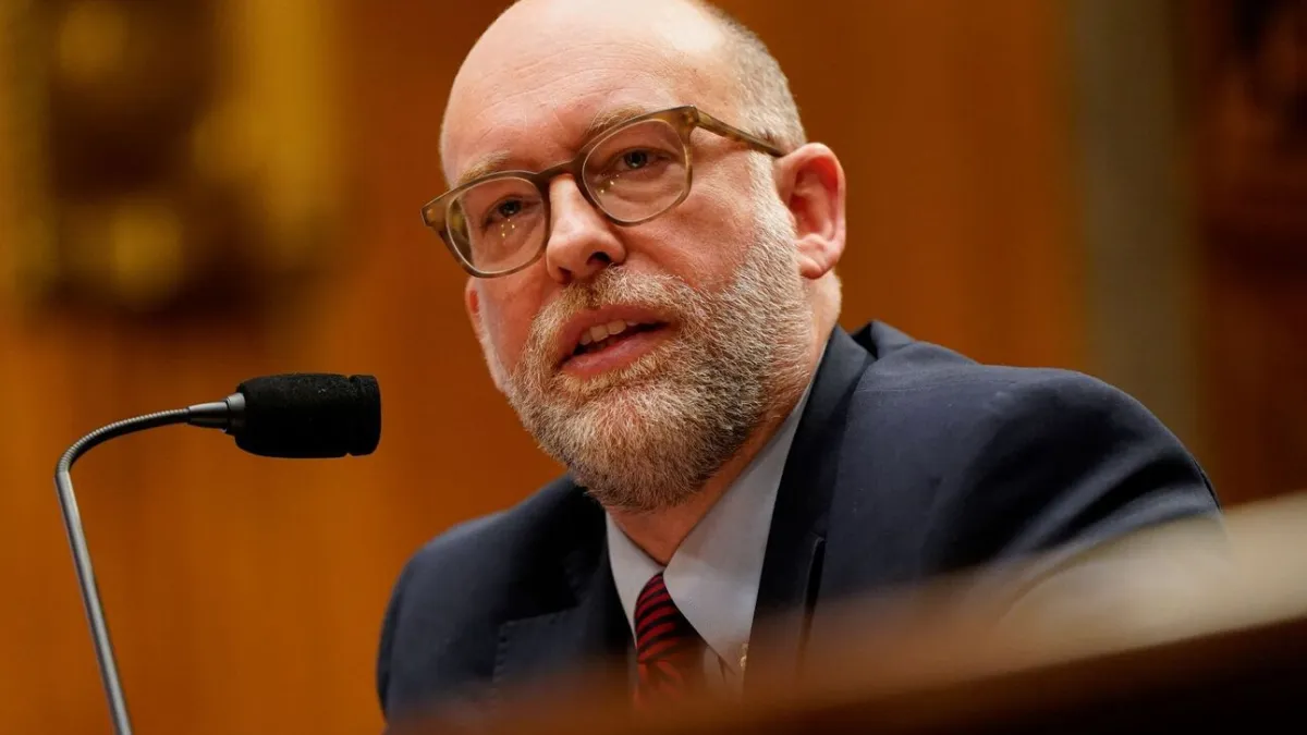 Russell Vought at his confirmation hearing today