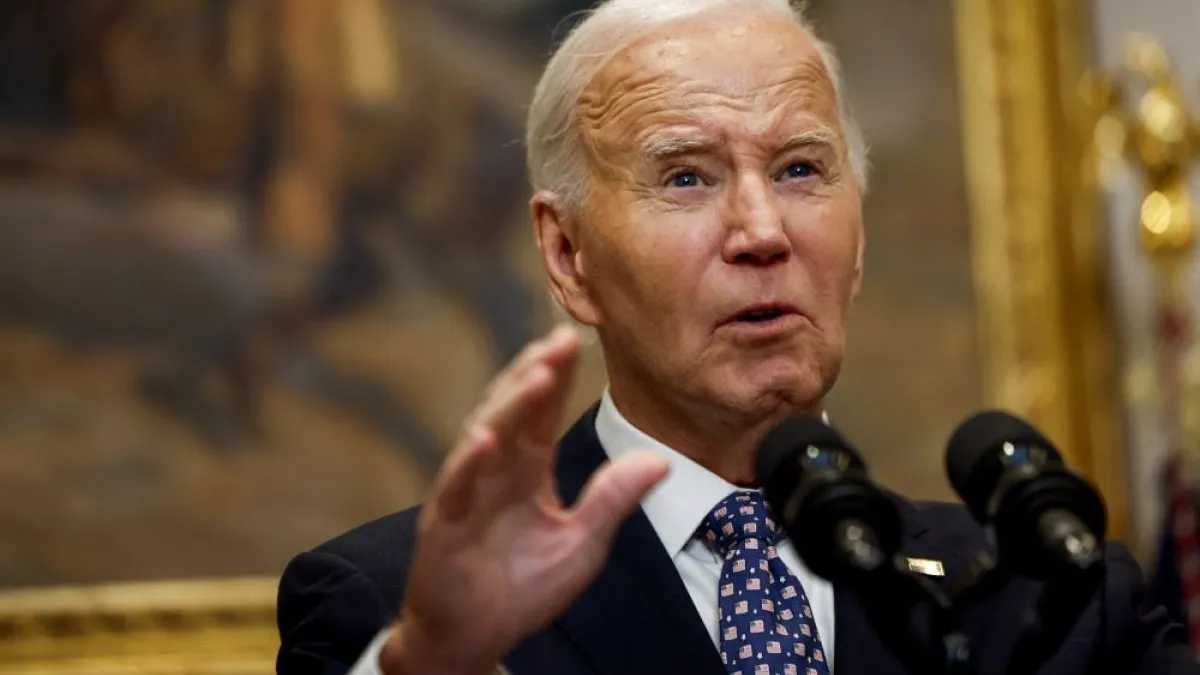 Biden spoke from the White House