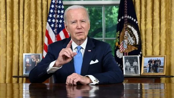Biden's delivered his first Oval Office address ...on a summer Friday night.