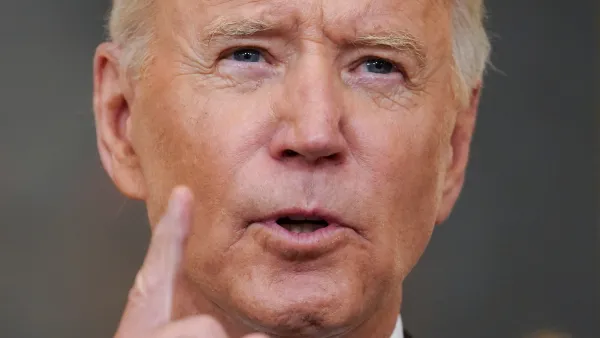 U.S. President Joe Biden delivers remarks on the Delta variant and his administration's efforts to increase vaccinations, from the State Dining Room of the White House in Washington