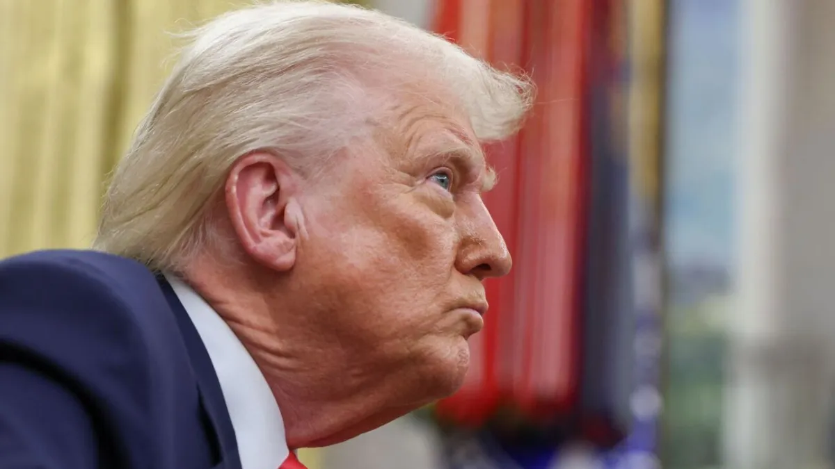 Trump in the Oval Office on Thursday