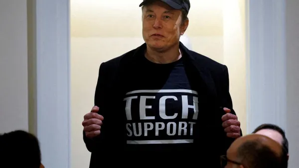 Musk at a Cabinet meeting