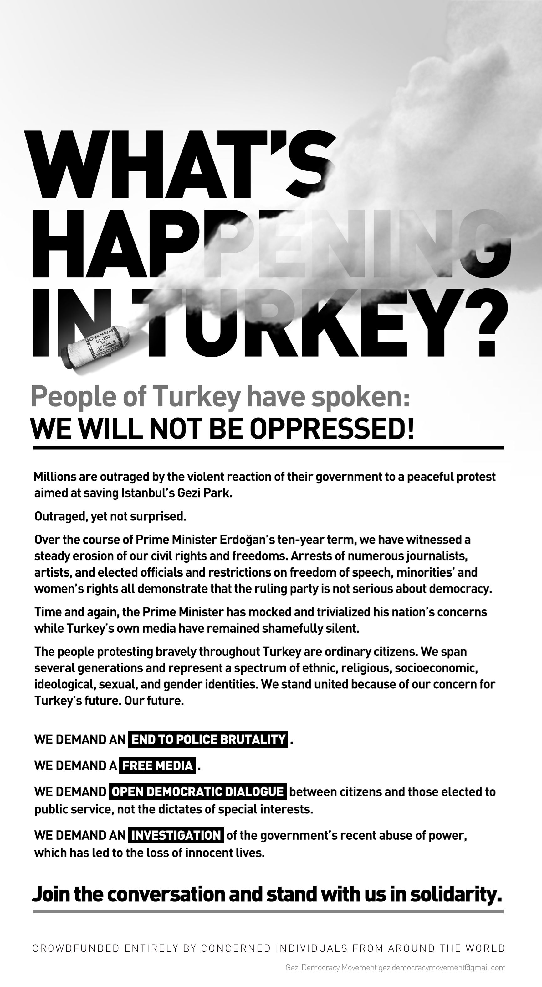 Turkish Citizens Take to The New York Times