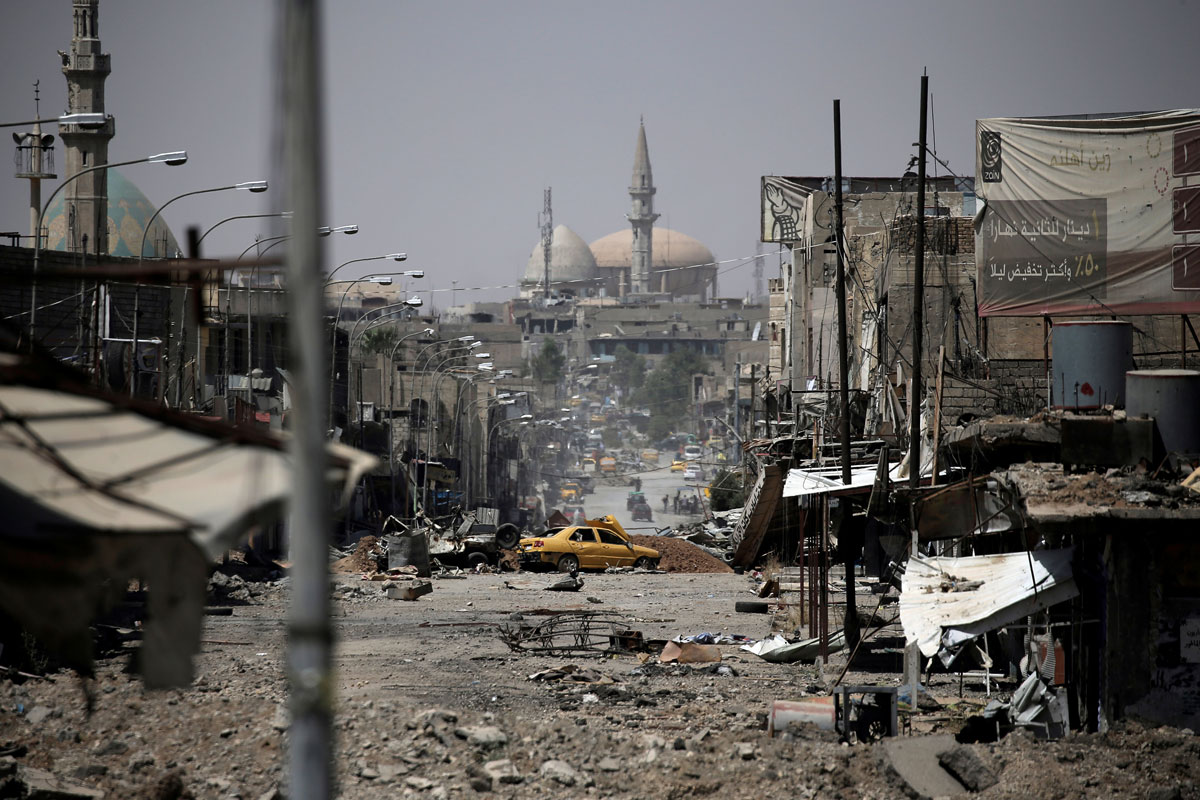 A view of a part of western Mosul