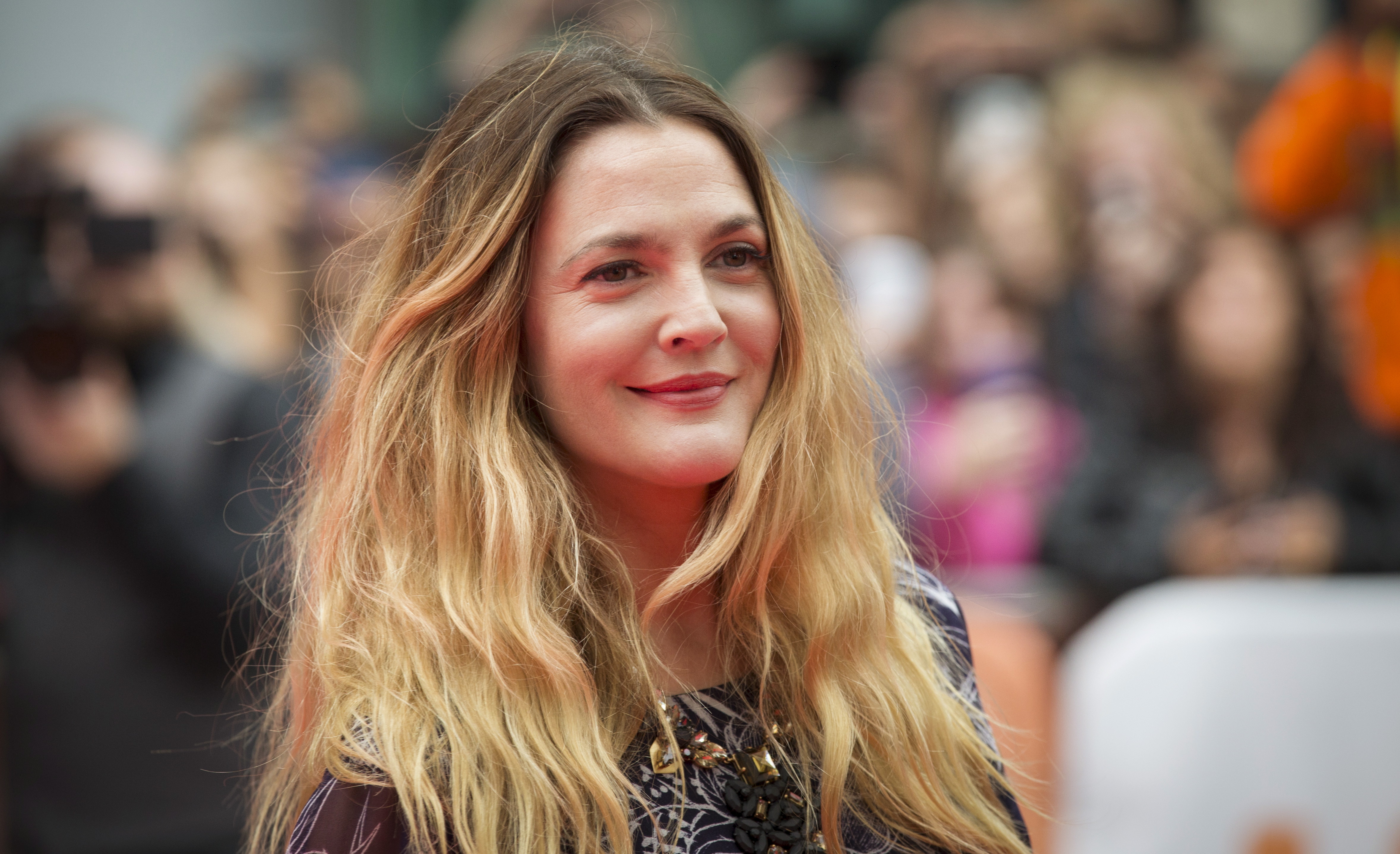 Barrymore arrives on the red carpet for the film "Miss You Already" during the Toronto International Film Festival in Toronto