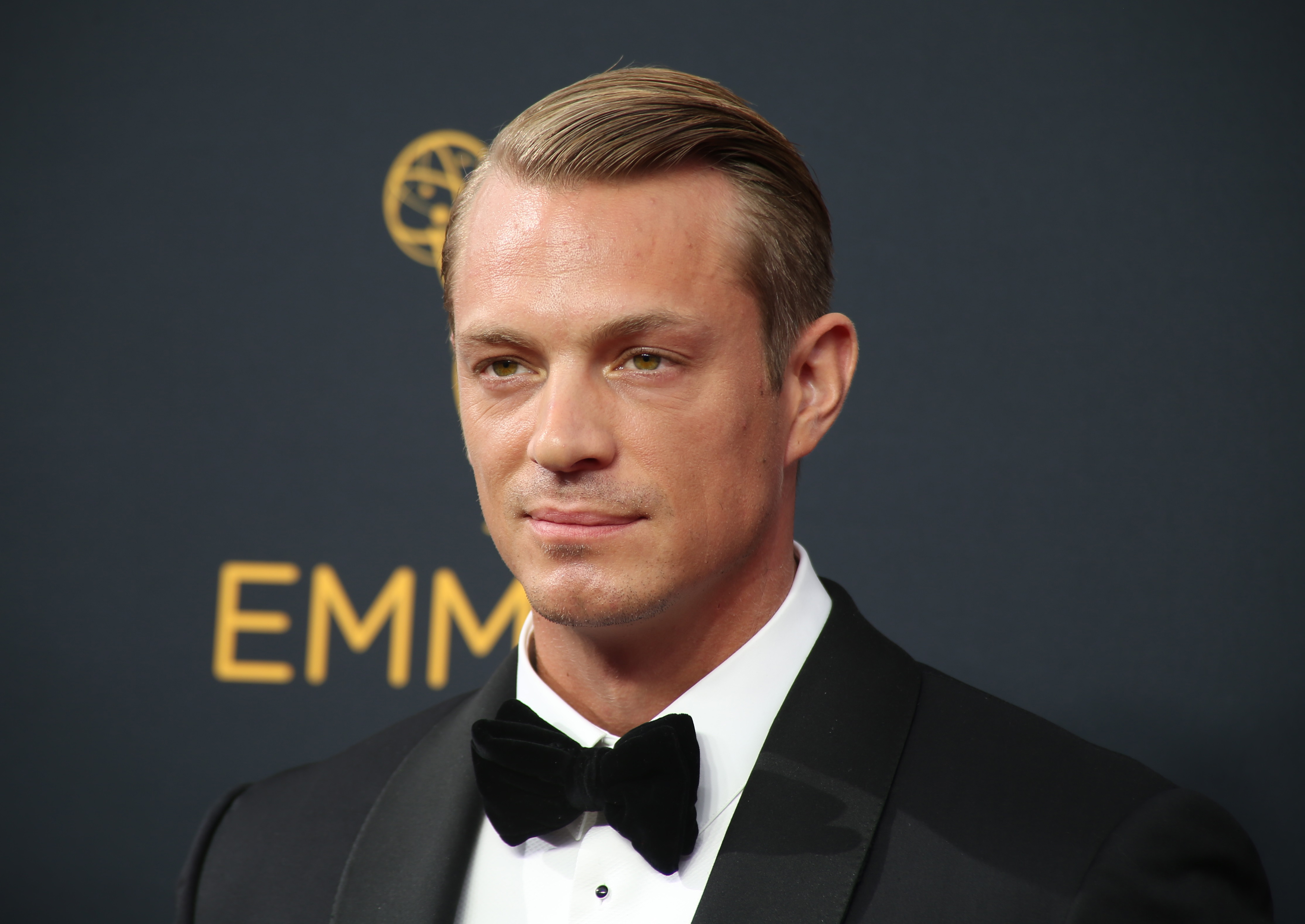 Acotr Joel Kinnaman arrives at the 68th Primetime Emmy Awards in Los Angeles, California