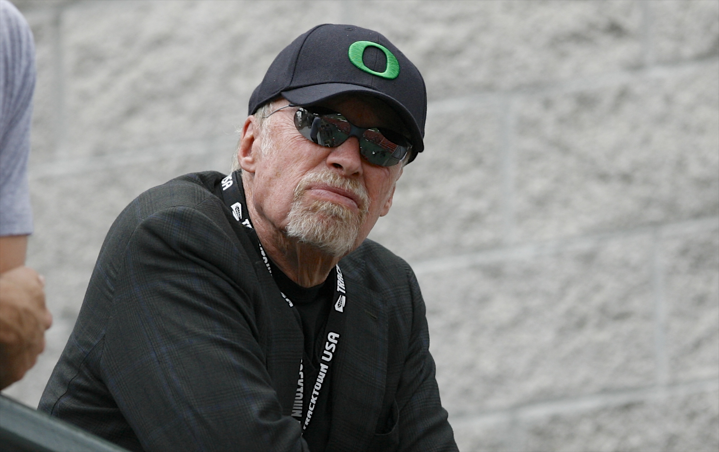 Knight watches at the U.S. Olympic athletics trials in Eugene