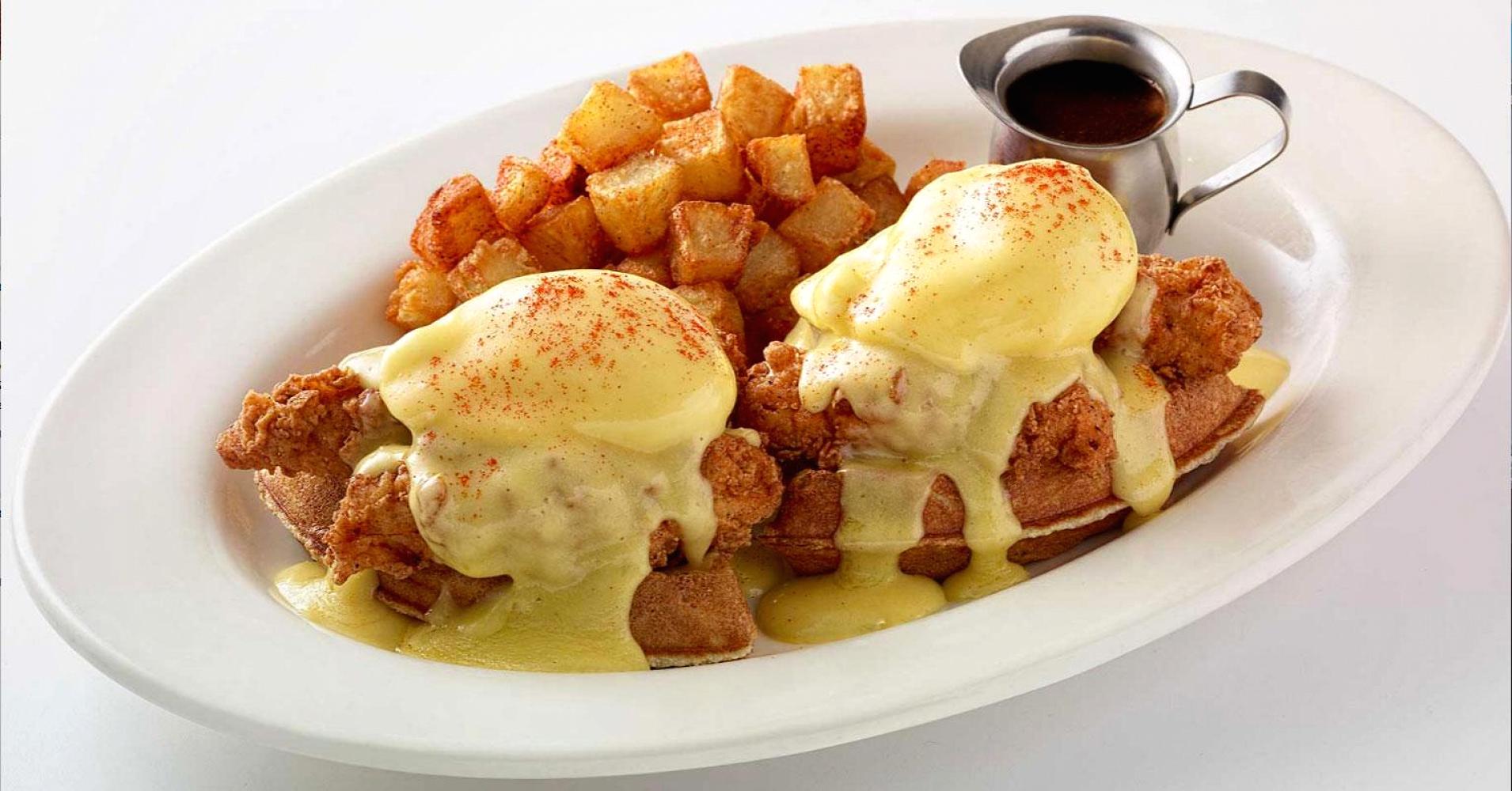 Fried Chicken & Waffles Benedict