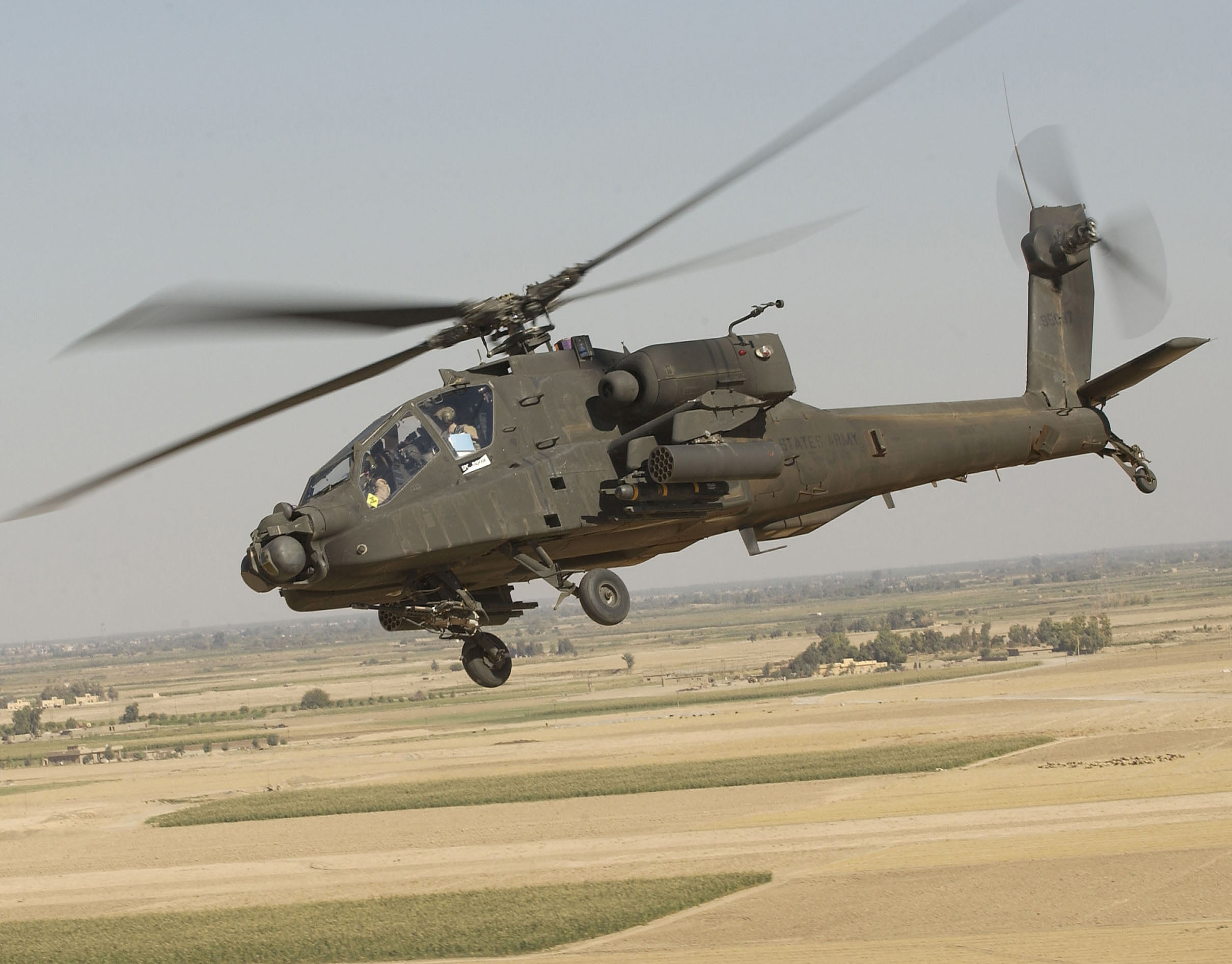 Boeing Apache helicopters and mission equipment