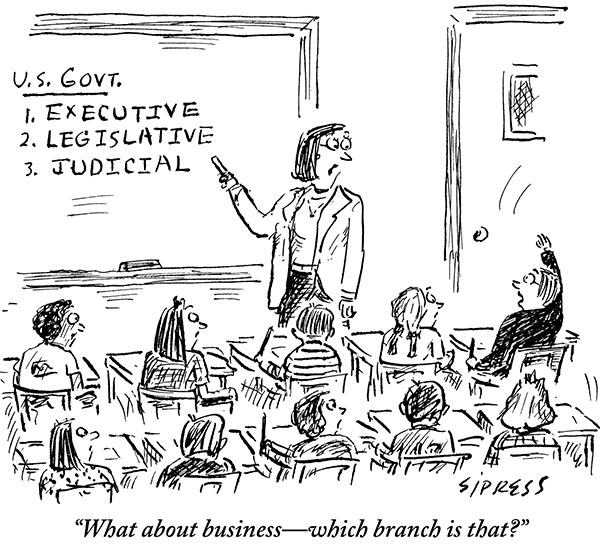 “What about business—which branch is that?”