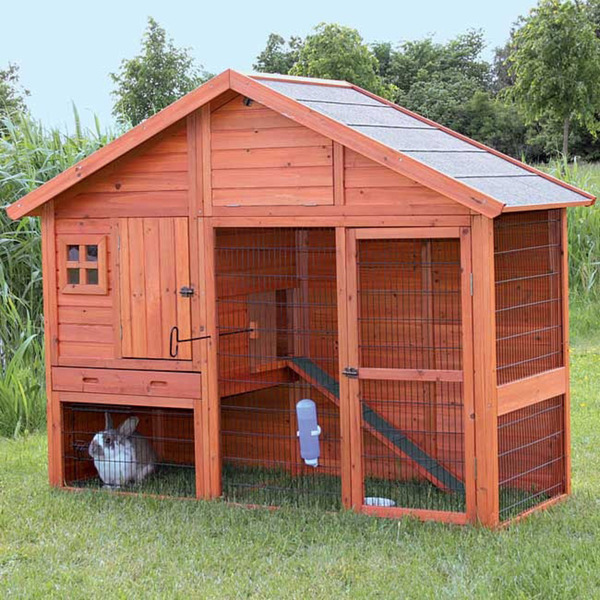 Trixie Gabled Roof Rabbit Hutch - $768