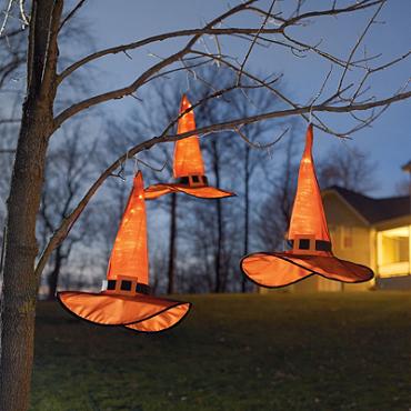 Three Hanging Witch Hats 