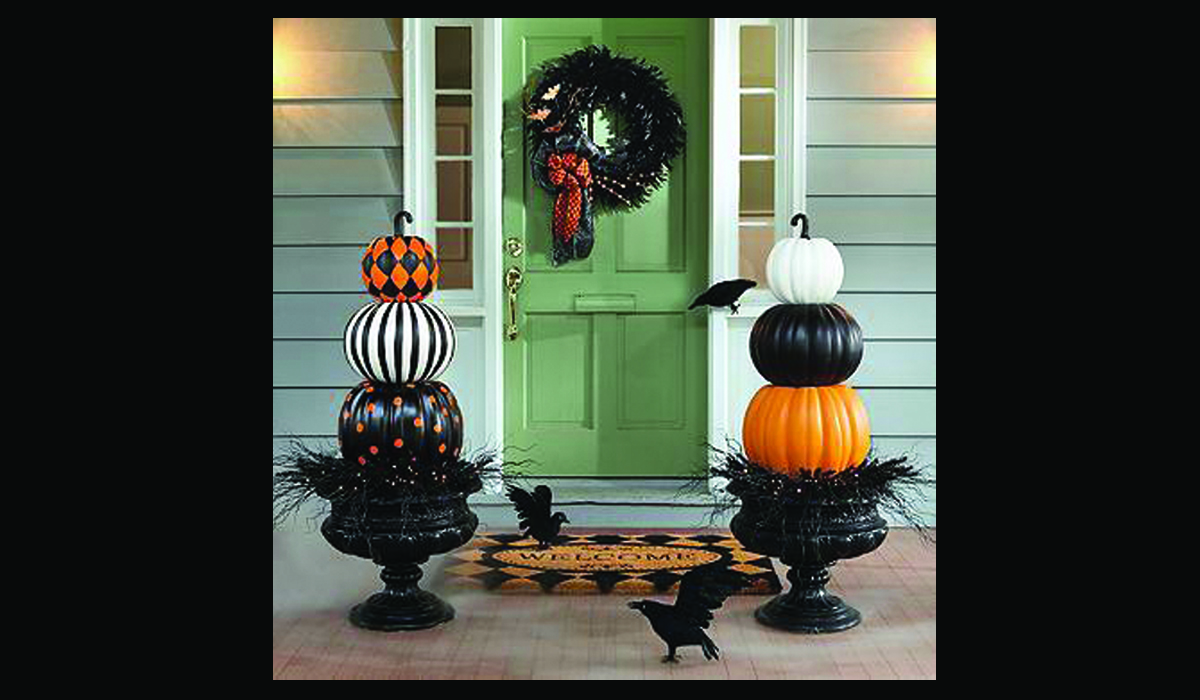 Halloween Stacked Solid Pumpkins