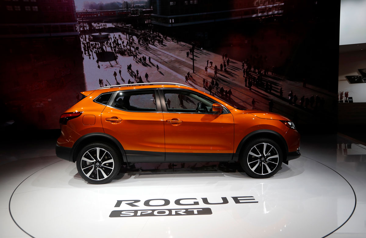 The 2017 Nissan Rogue Sport is displayed during the North American International Auto Show in Detroit