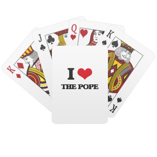 Pope Francis Poker Cards