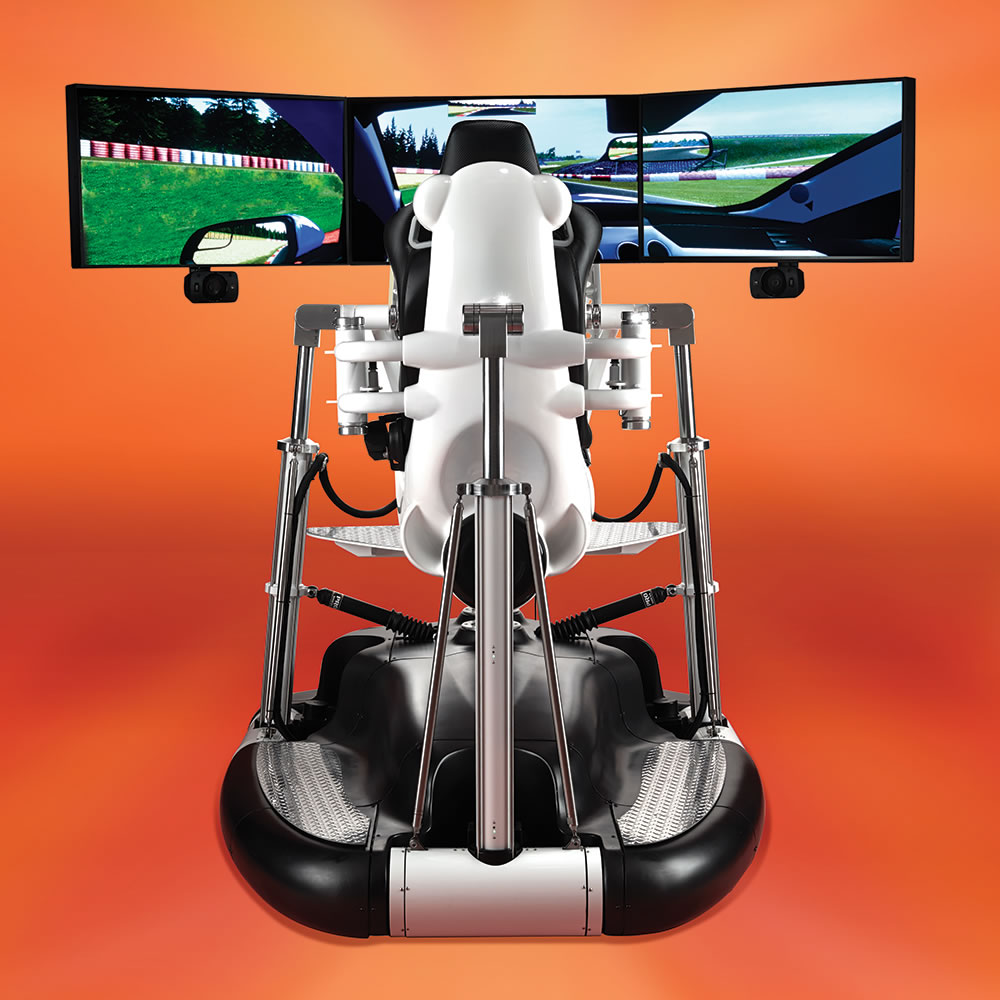 Hammacher Schlemmer's "Most Realistic Racing Simulator" - $185,000