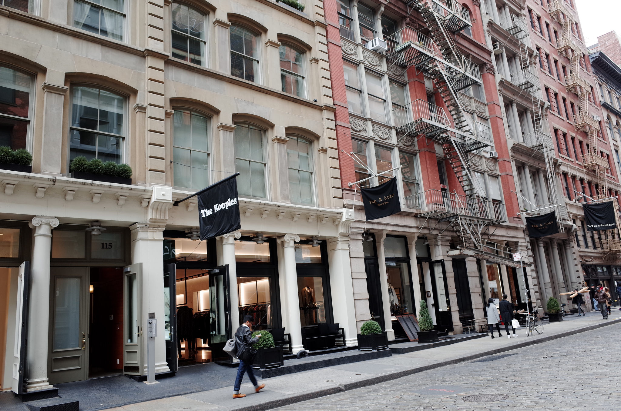 SoHo (Broadway, Prince and Spring Streets) in New York