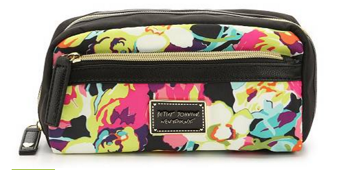 Betsey Johnson Printed Cosmetic Bag, $22