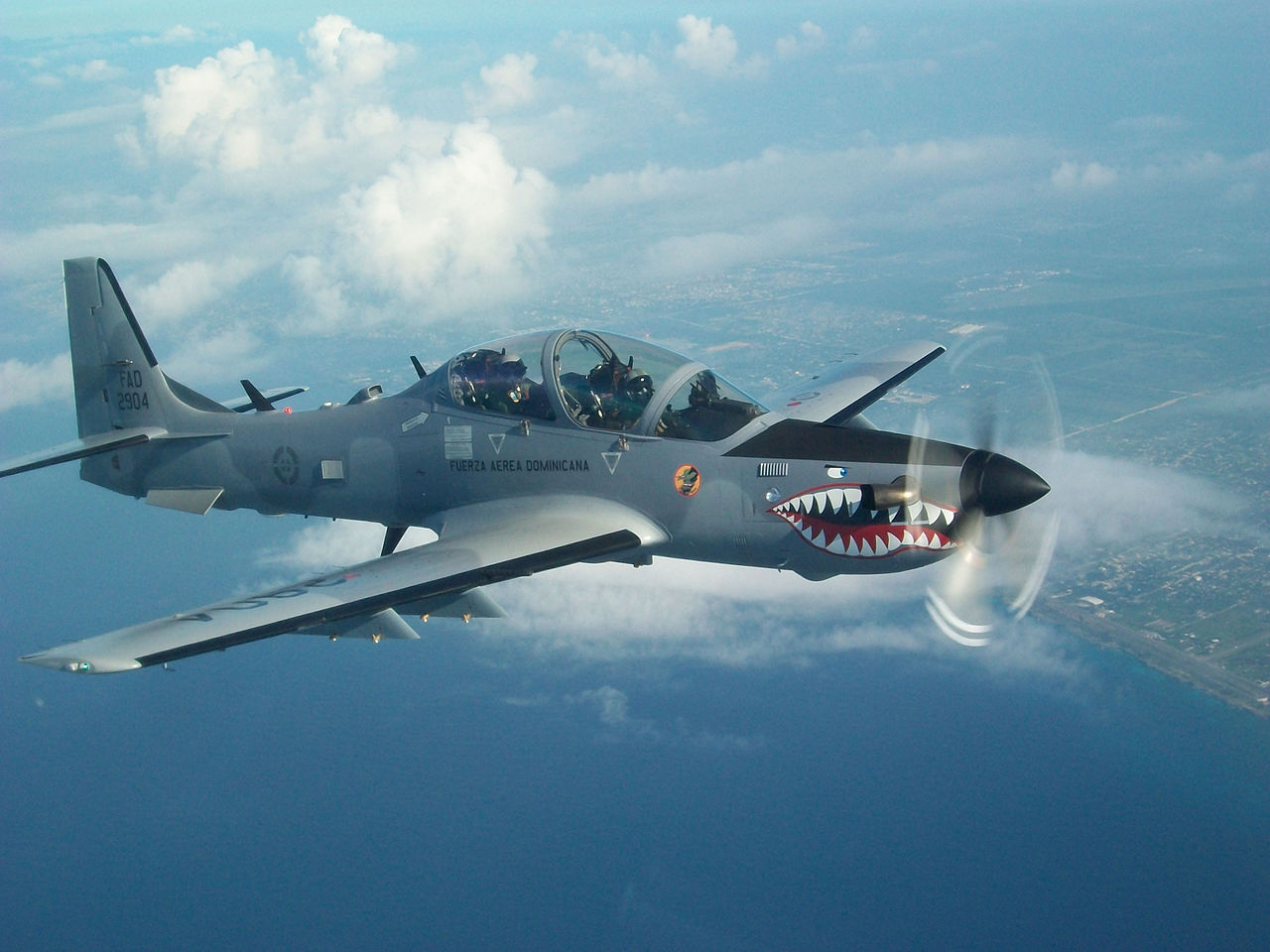 Super Tucano propeller planes