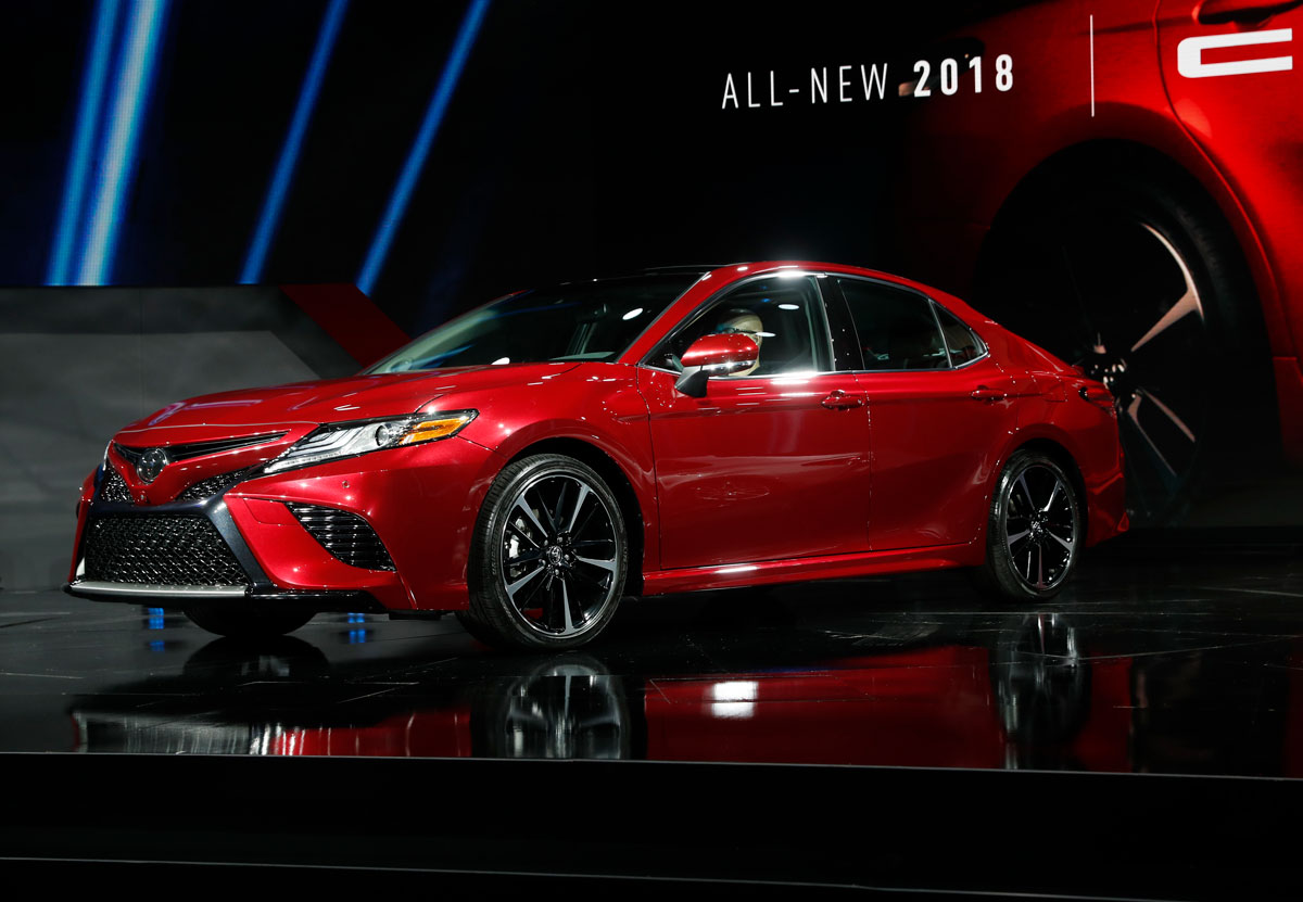 The 2018 Camry XSE is introduced during the North American International Auto Show in Detroit