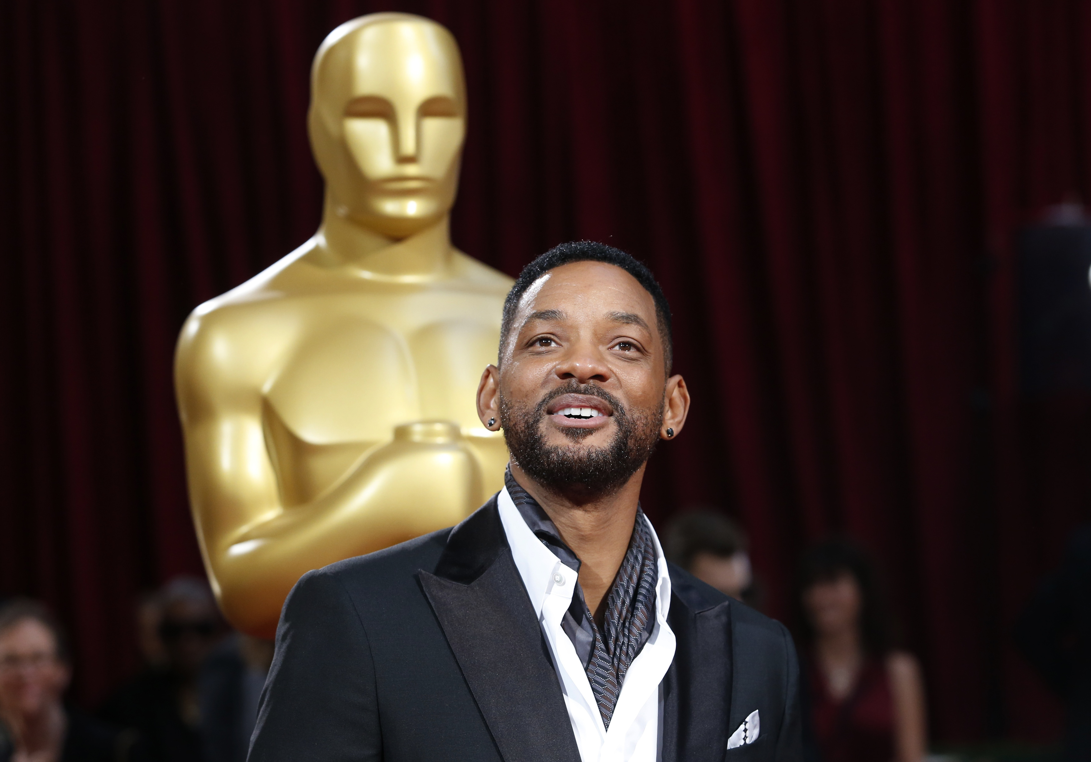 Actor Will Smith on arrival at the 86th Academy Awards in Hollywood