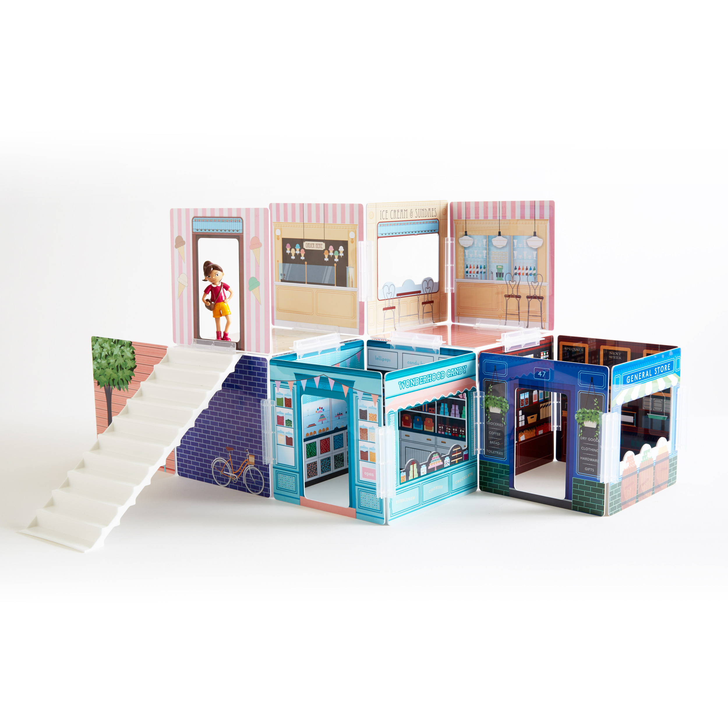 Corner Shops Creative Building Set