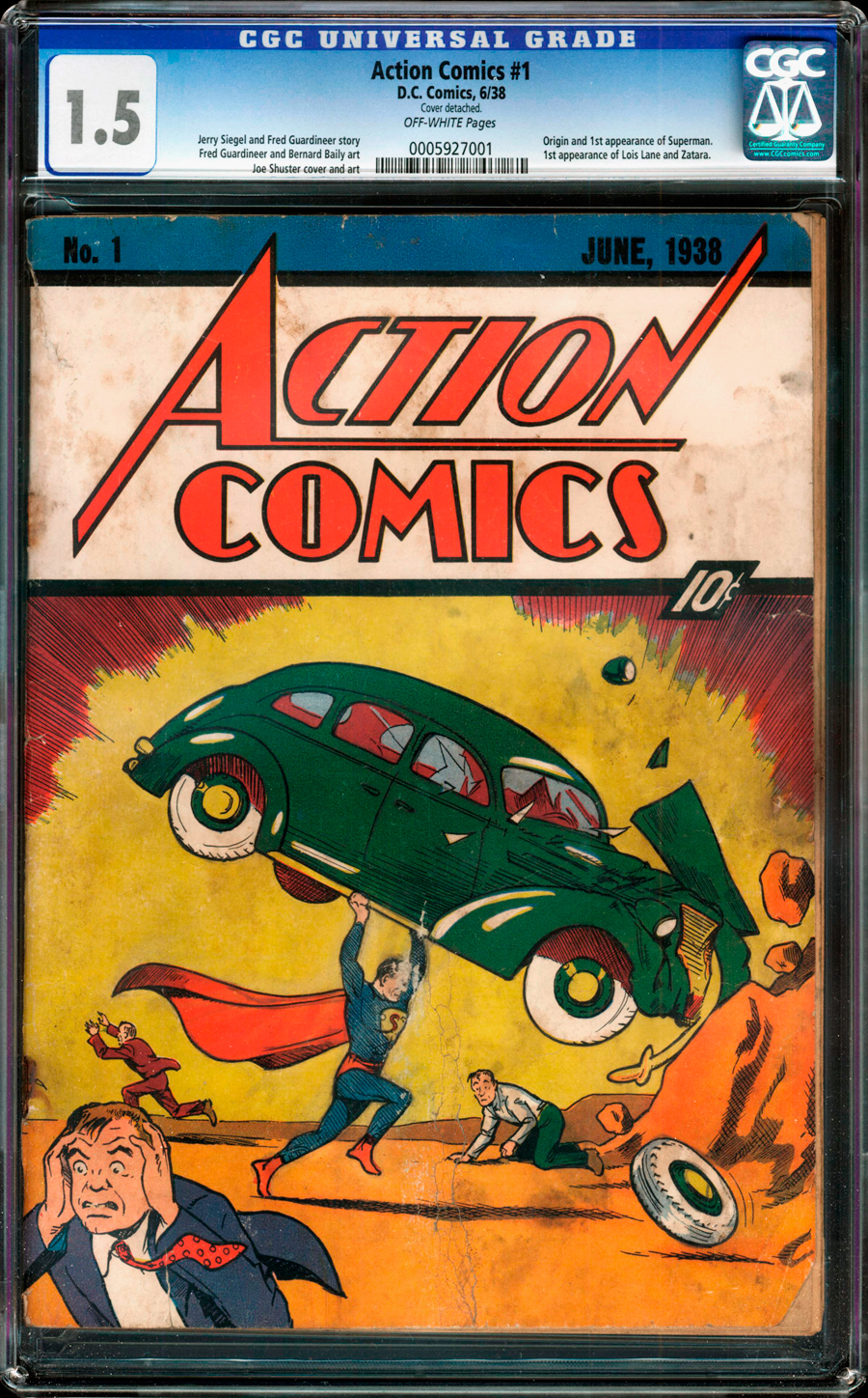 First Comic Book Featuring Superman: $3.2 Million