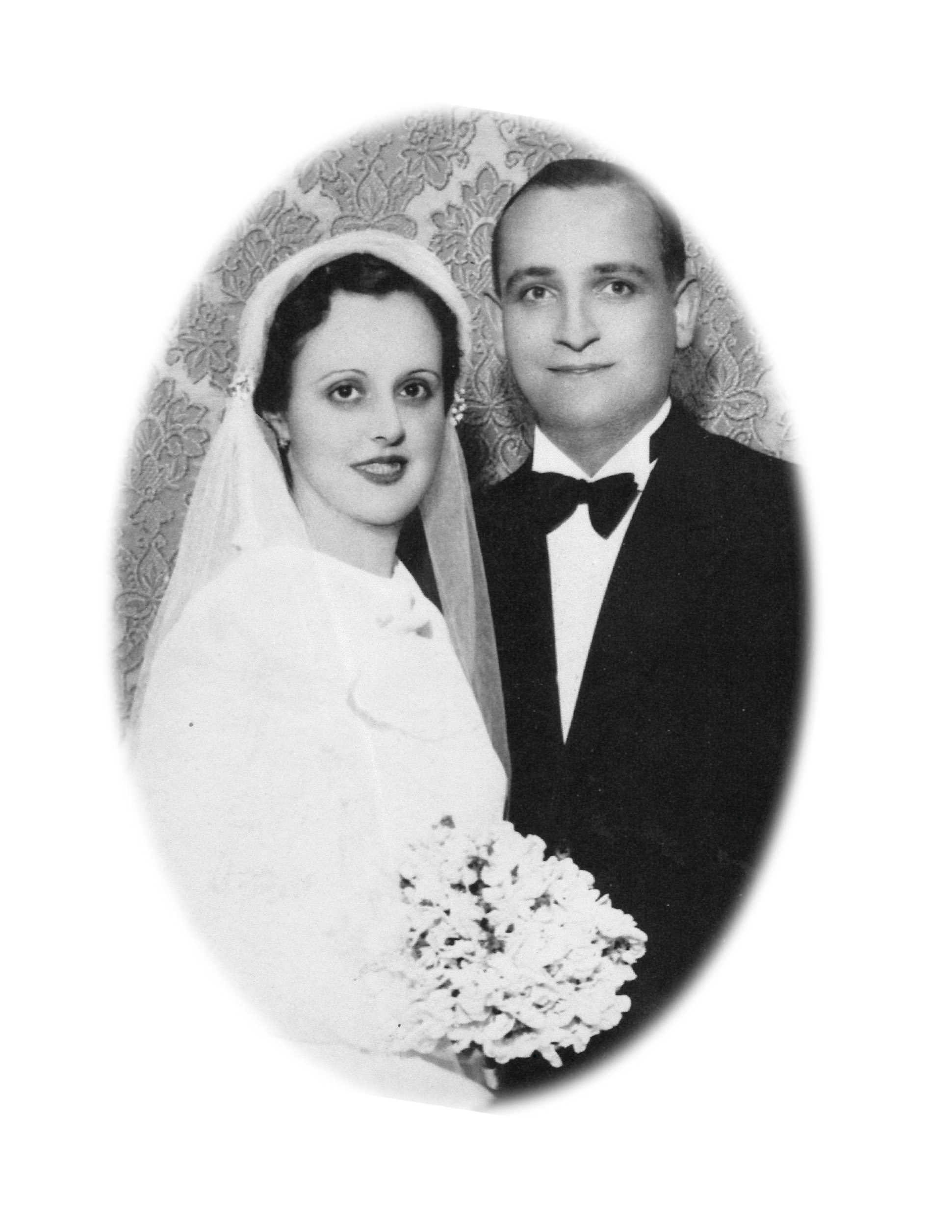 Regina Maria Sivori and Mario Jose Bergoglio, the parents of former Argentine Cardinal Jorge Bergoglio, now Pope Francis, pose for a wedding picture