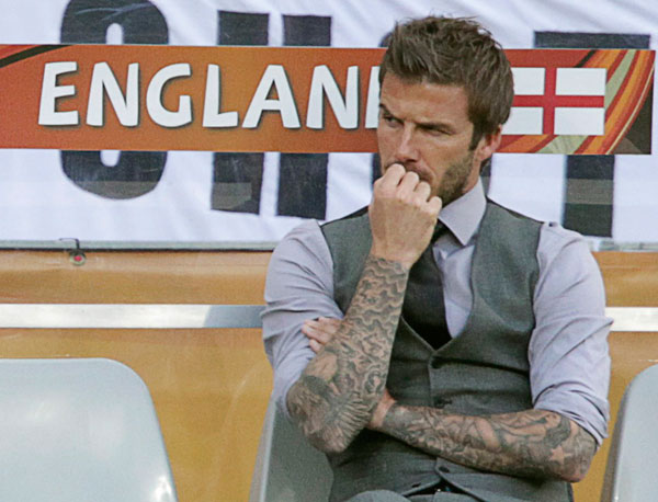 David Beckham at World Cup 2010