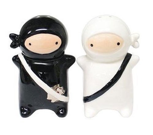 Ninja Kids Salt & Pepper Shaker Set, $14