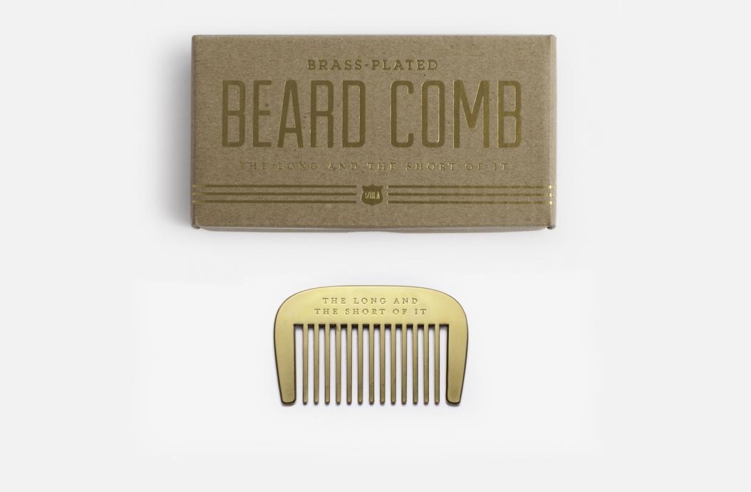 Brass Beard Comb - $20.95