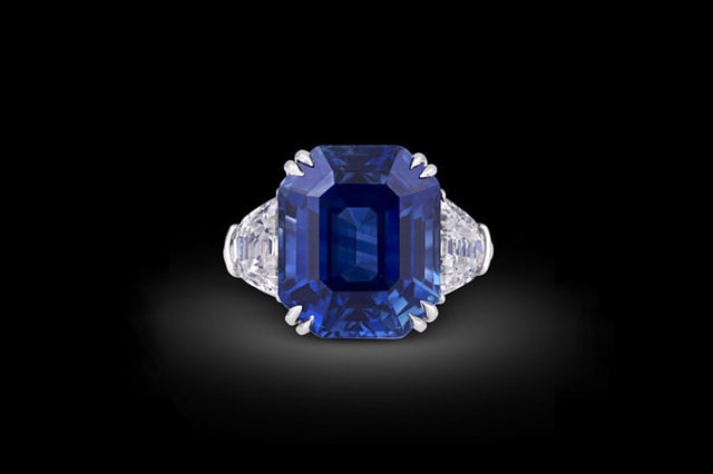 Kashmir Sapphire Ring 18.50 Carats: $6.5 Million