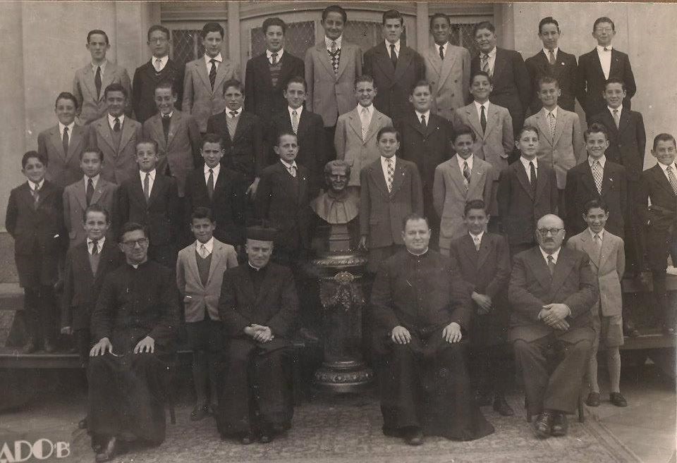 Jorge Mario Bergoglio at age 12, studied chemistry at the Salesian College.