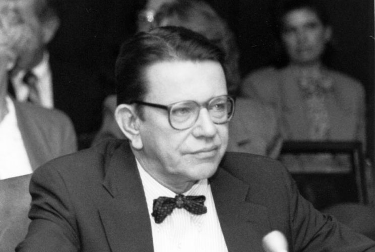 Moynihan may have worn them, but no politician is better known for rocking bow ties than Paul Simon, the Illinois congressman and senator. Simon, who died in 1993, reportedly adopted the ties after a newspaper reported on his performance in a debate by sa