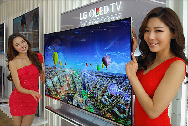 		<p>"OLED" stands for organic light-emitting diode, which in a nutshell allows for much thinner screens with super-sharp image quality. At CES this year, a whole bunch of companies are pulling the curtains off really expensive sets aimed at early adopter