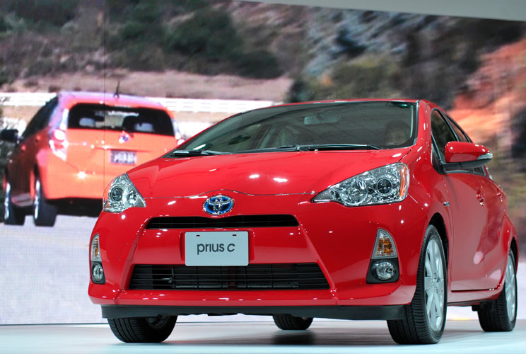 The latest in Toyota’s family of hybrids, the “C” stands for city. Though many hybrid vehicles were unveiled at the show, Toyota boasts that this one will get the best city gas mileage of any car: 53 miles per gallon. Toyota has managed to shave off more 